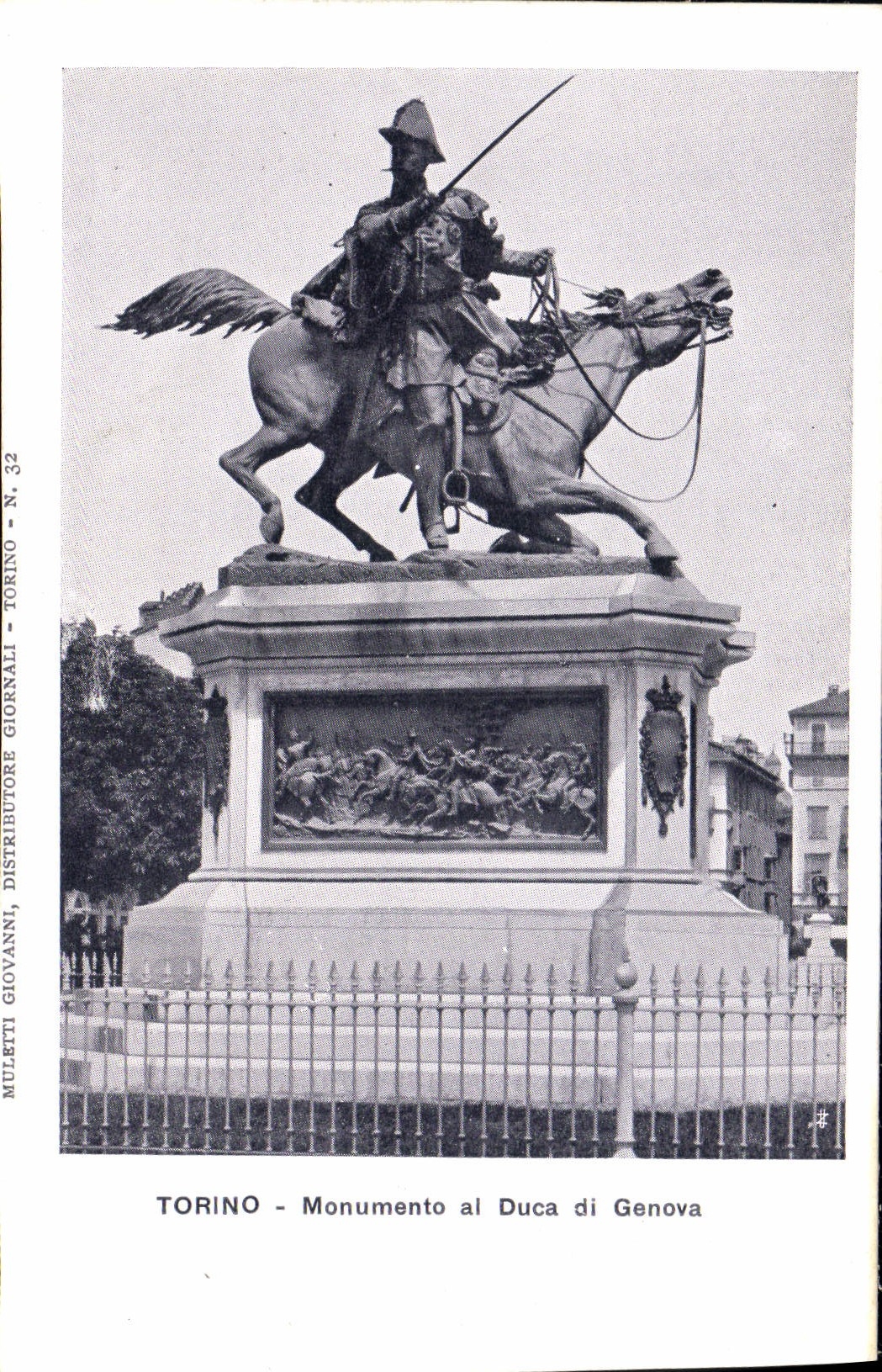 CPA Torino Monumento al Duca di Genova 