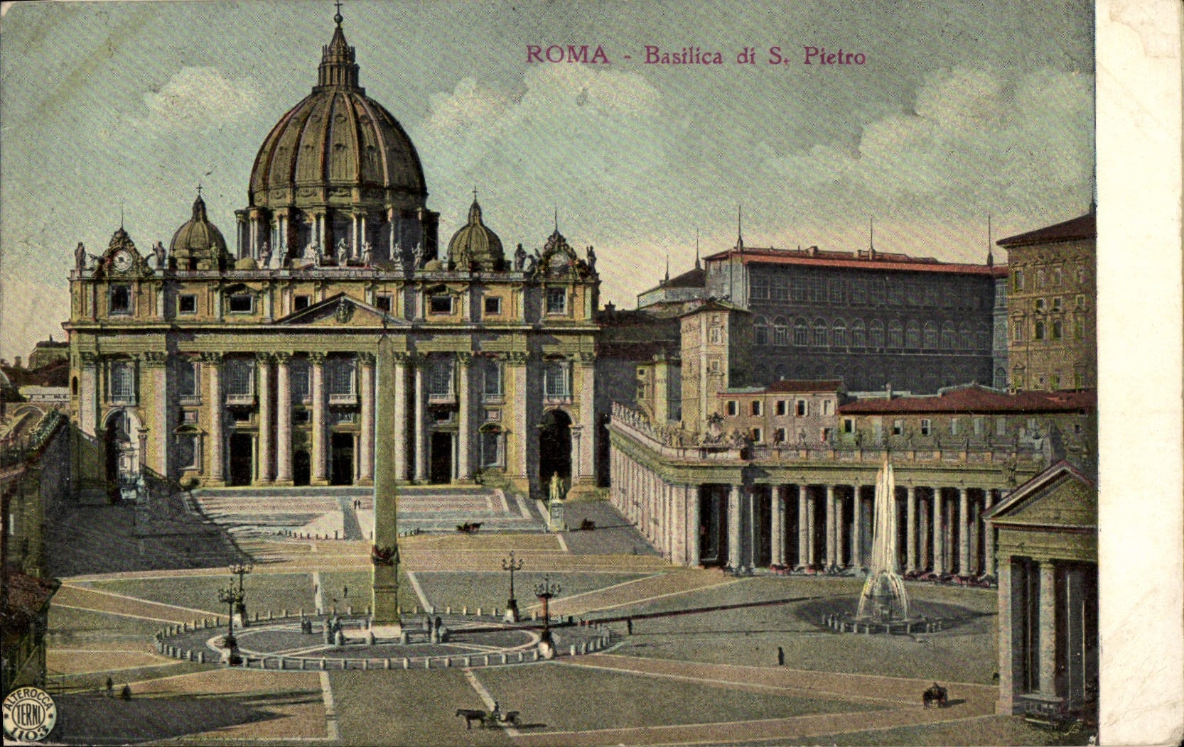 CPA Roma Basilica di S Pietro 