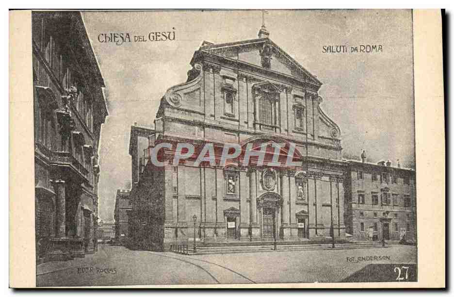 CPA Chiesa Del Gesui Saluti Da Roma