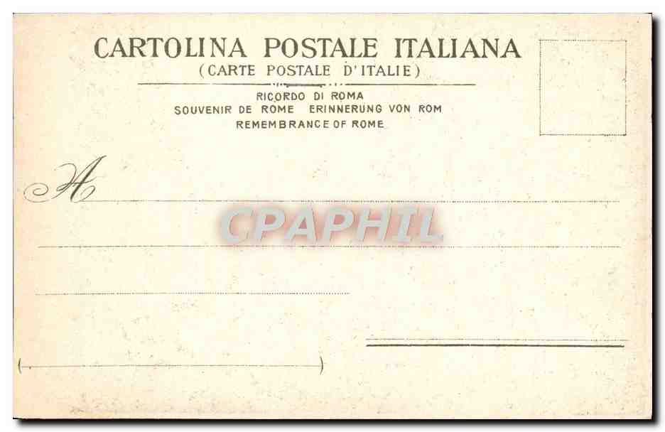 CPA Roma Piazza Navona Chiesa di S Agnese — Verso
