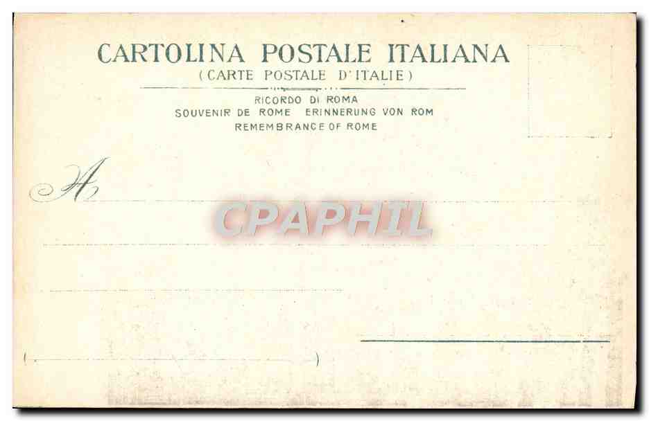CPA Roma S Paolo Facciata nuova — Rückseite