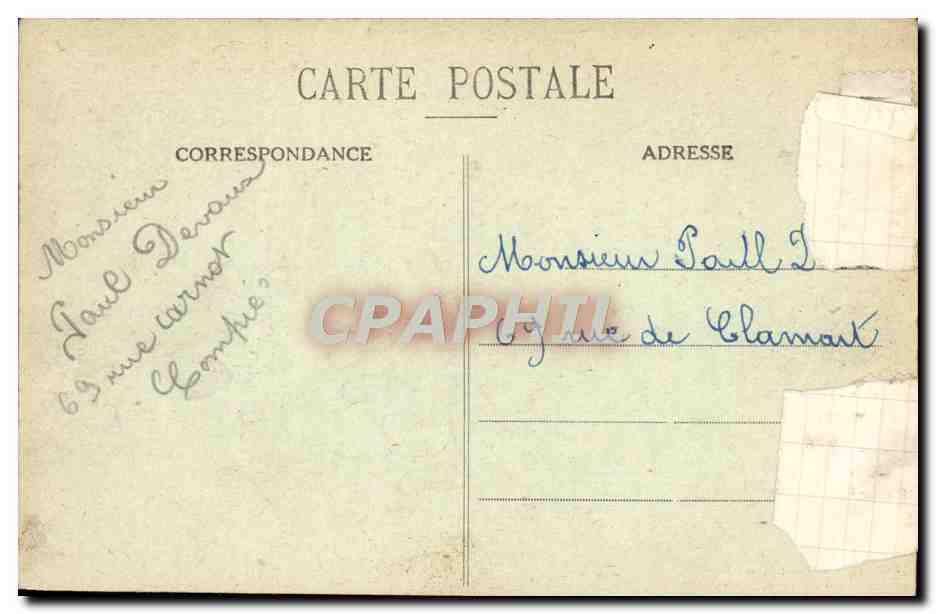CPA Metz La Moselle au pont Moreau — Rückseite