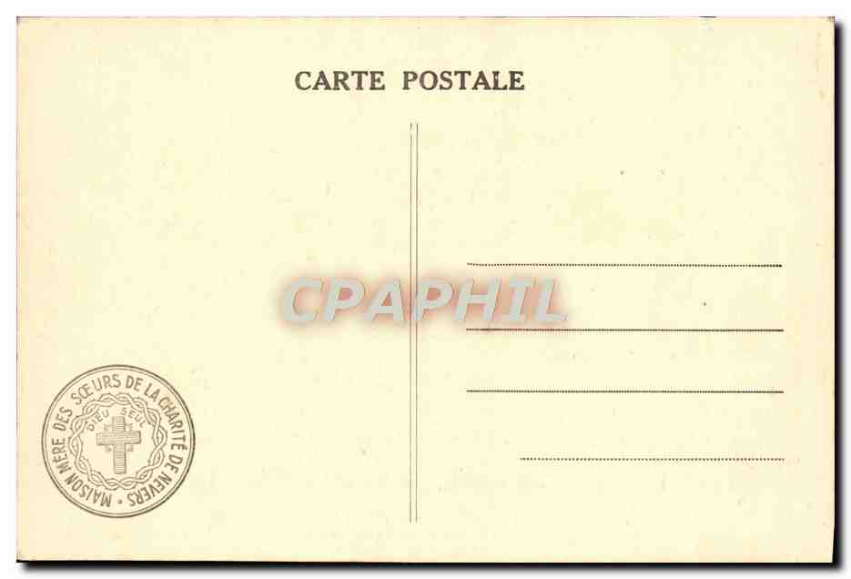 CPA Sainte Bernadette dans sa Chasse Couvent Saint Gildard Nevers — Rückseite