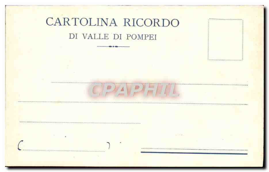 CPA Valle di Pompei Via Sacra — Verso