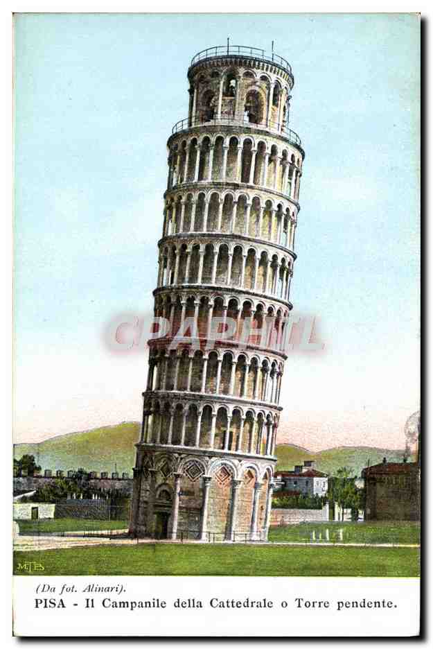 CPA Pisa Campanile della Cattedrale Tore Pendente
