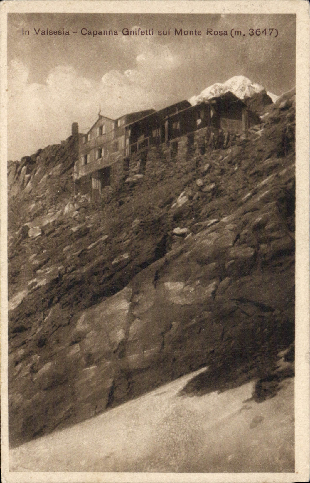 CPA Valsesia Capanna Gnifetti sul Monte Rosa