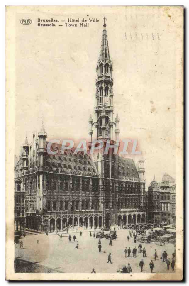 CPA Bruxelles Hotel de Ville 