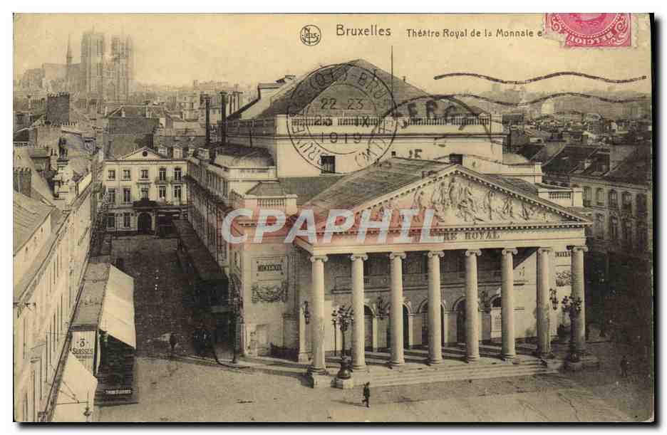 CPA Burxelles Theatre Royal de la Monnale
