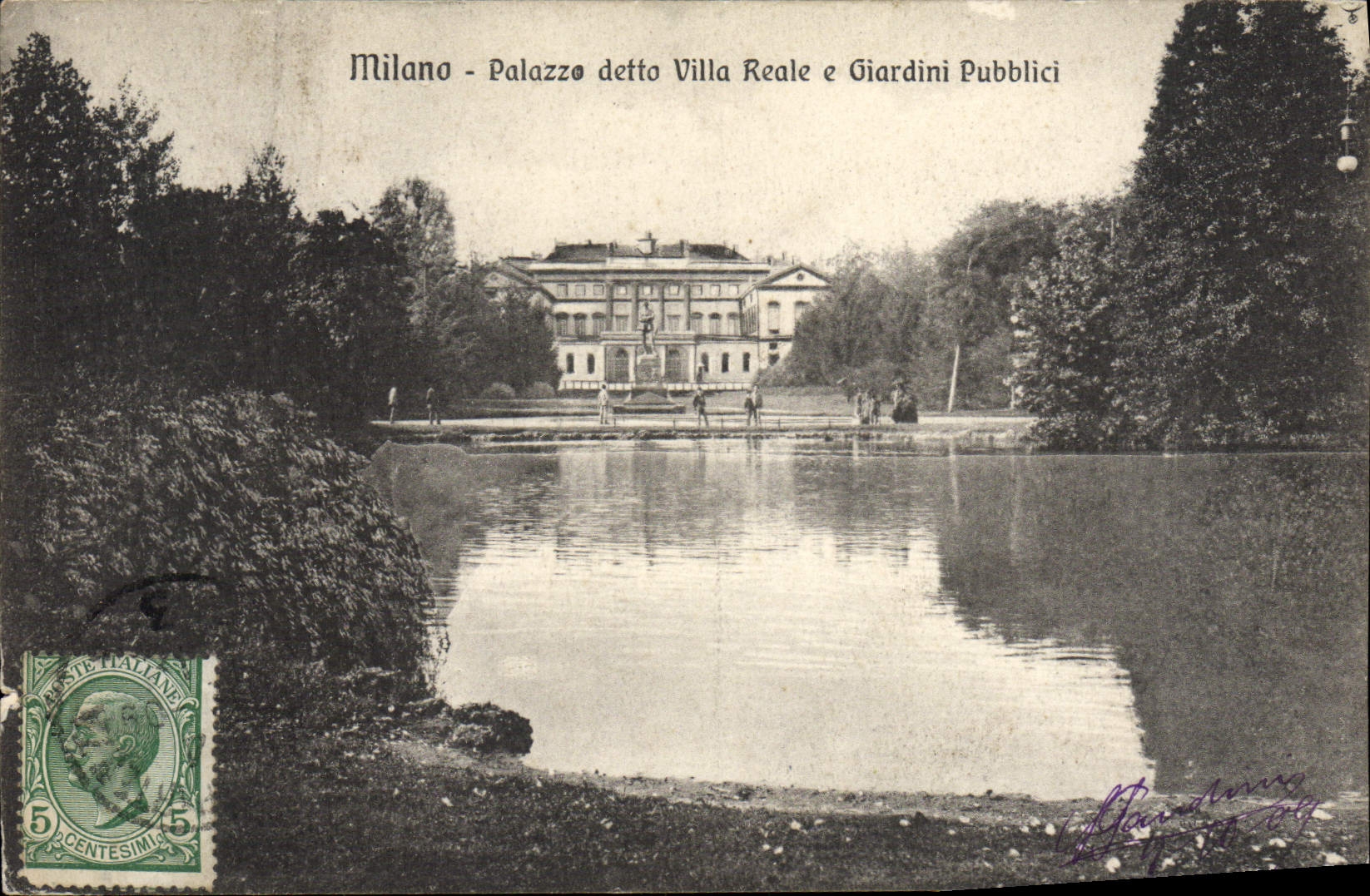 CPA Milano Palazze detto Villa Reale e Giardini Pubblici