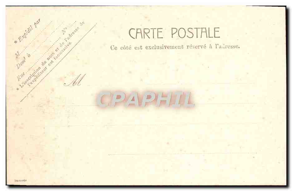 CPA Paris Bois de Boulogne — Verso