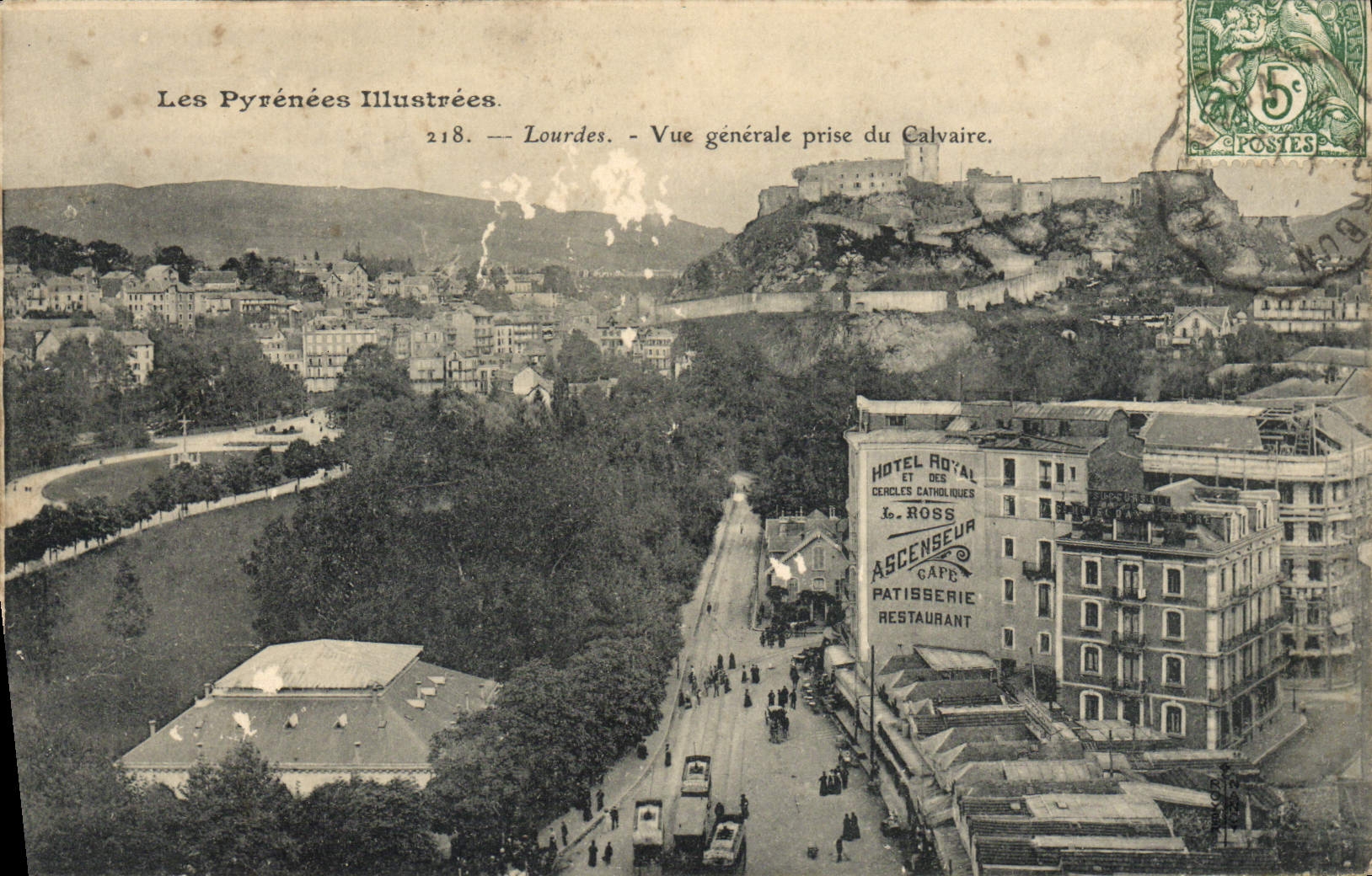 CPA Lourdes Vue Generale prise du Calvaire