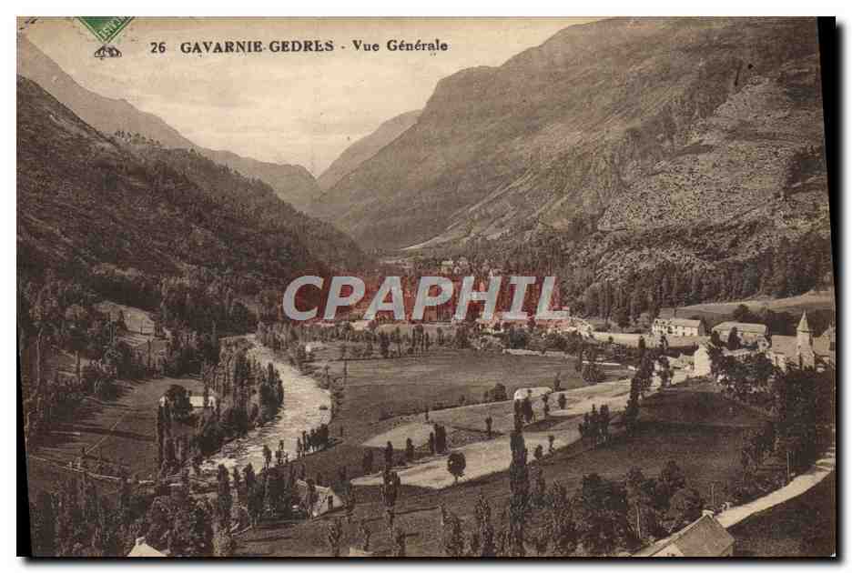 CPA Gavarnie Gedres Vue Generale