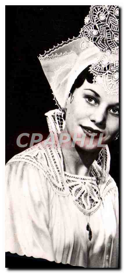 CPA Costume Sablais Etude de Coiffe Sables d'Olonne Folklore