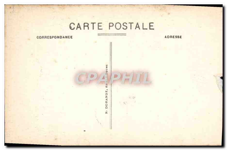 CPA Azay le Rideau Le Chateau Femme en Rouge — Verso