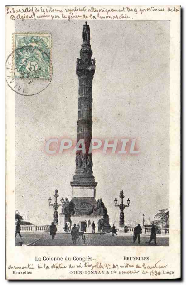 CPA La Colonne du Congres Bruxelles
