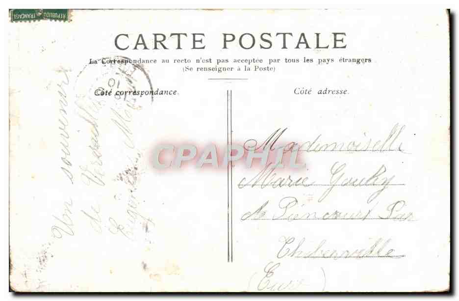 CPA Versailles Le Bosquet des Bains d'Apollon — Verso