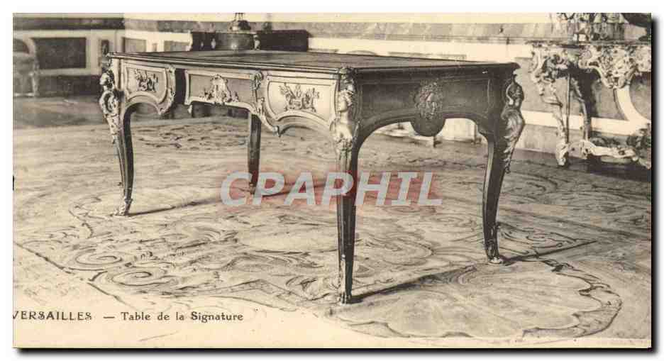 CPA Versailles Table de la Signature
