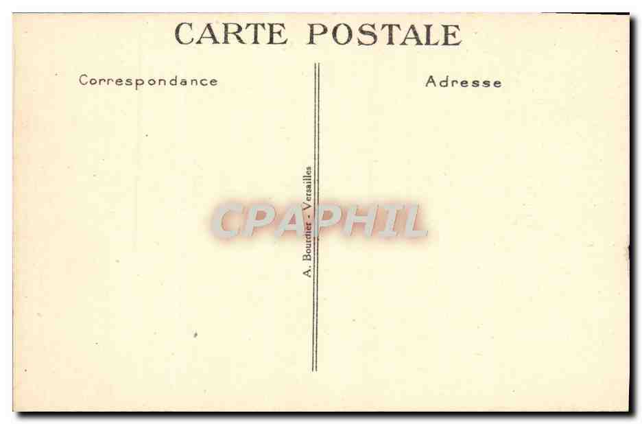 CPA Versailles Table de la Signature — Verso