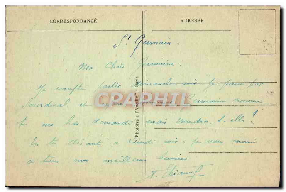 Saint-Germain-en-Laye - Le Rond-Point des Roses - "L'Amour et la Folie", de Darbefeulle — Verso