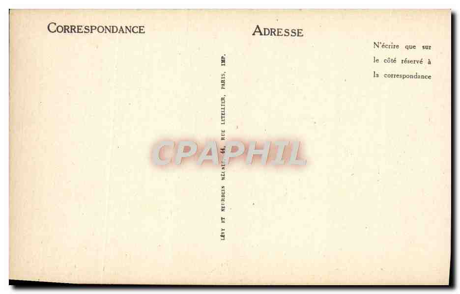 CPA Paris Chambre des Deputes — Rückseite