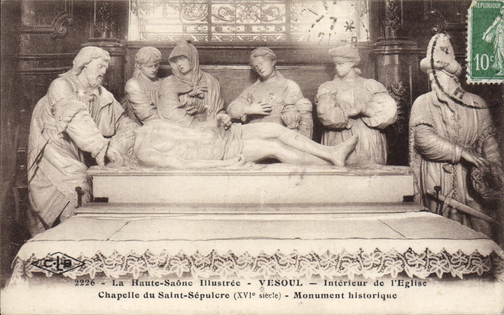 La Haute-Saône Illustrée — Chapelle du Saint-Sépulcre (XVIe siècle) — VESOUL — Intérieur de l'Église