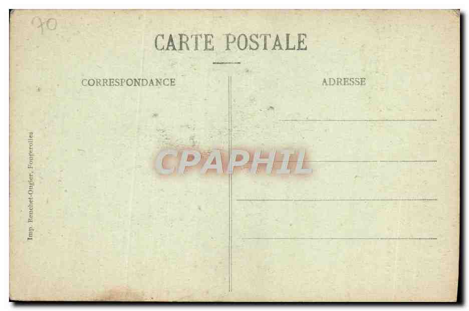 CPA Luxeuil Les Bains La Maison Carree — Rückseite