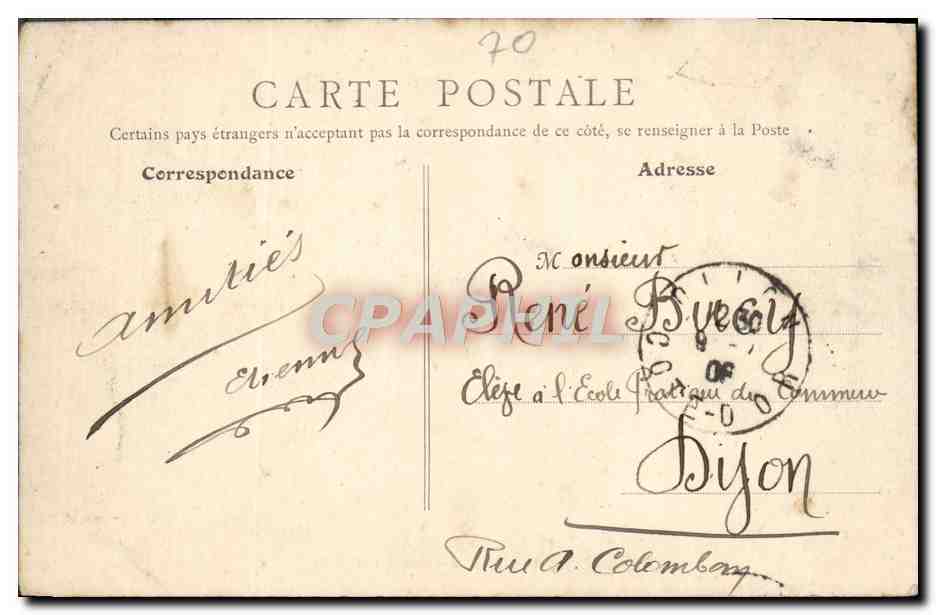 Luxeuil-les-Bains — Rue des Grands-Hôtels — La Haute-Saône Illustrée — Rückseite