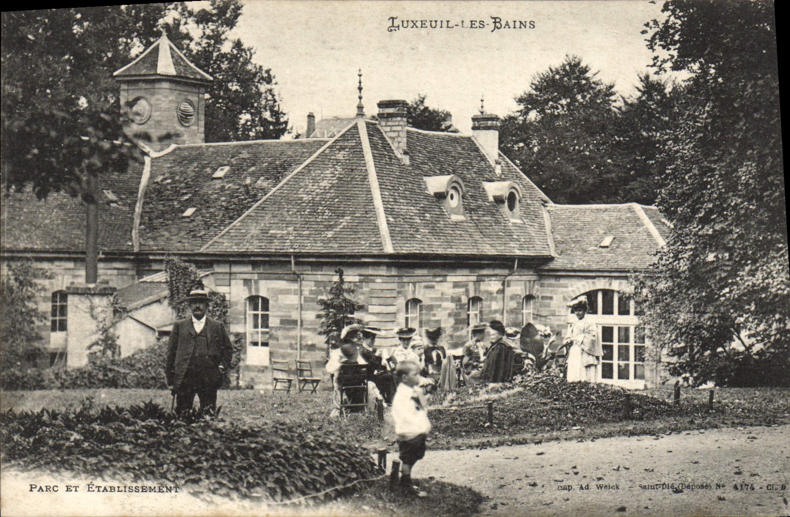 LUXEUIL-LES-BAINS — Park and Establishment — Ad. Weick (Deposited) N° 174 - CL. D