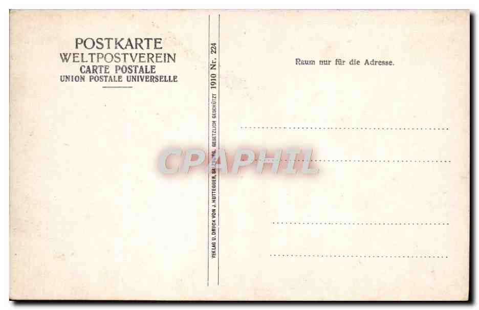 CPA Salzburg Humboldt Terasse Aus — Rückseite