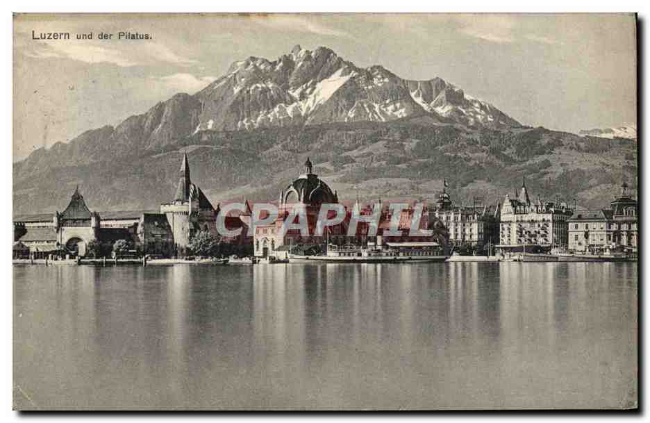 CPA Luzern Und Der Pilatus Bateau
