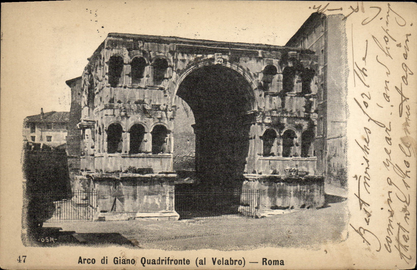 CPA Arco di Giano Quadrifronte Roma