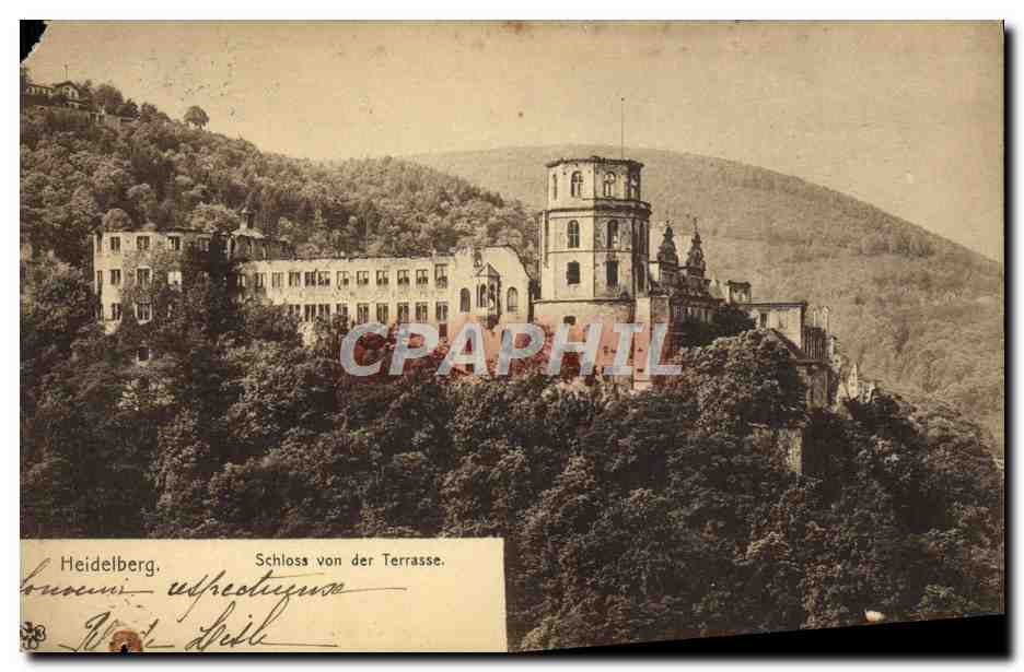 CPA Heidelberg Schloss Von der Terrasse