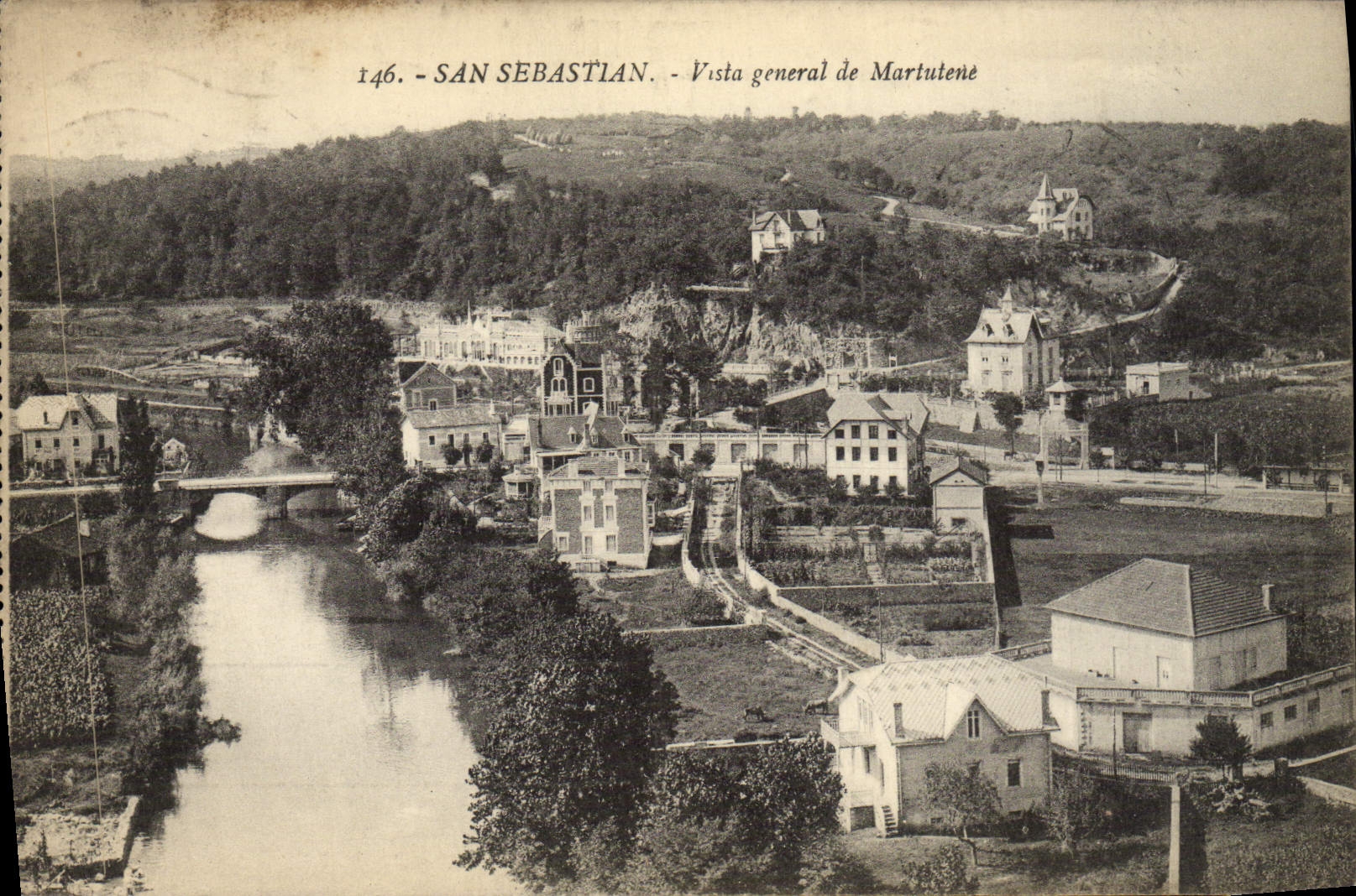 CPA San Sebastian Vista General de Martutene