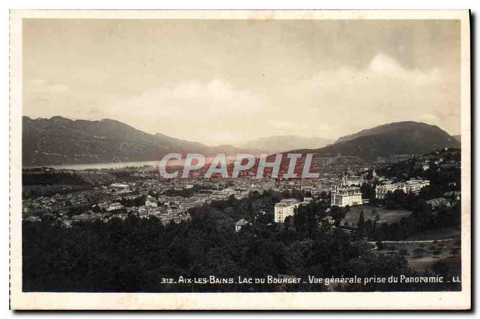 Aix-les-Bains - Lac du Bourget - Vue générale prise du Panoramique - LL