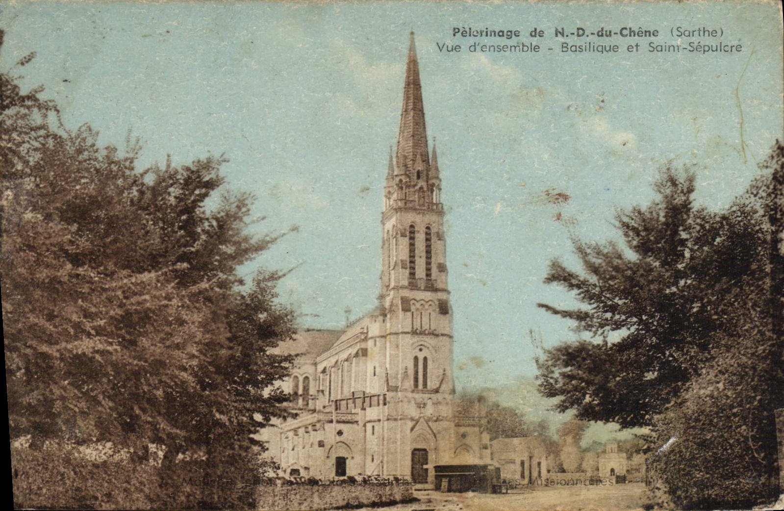 CPA Basilique de Notre Dame Chene Vue d'ensemble Basilique et Saint Sepulcre