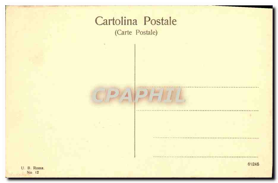 CPA Roma Chiesa dei Cappuccini San Michele Arcangelo — Rückseite