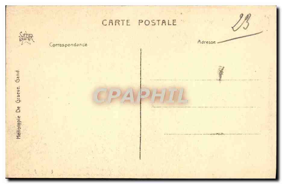 CPA Bruges L'Hopital St Jean — Rückseite