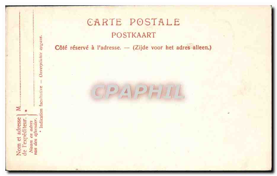 CPA Bruges La Cathedrale — Rückseite