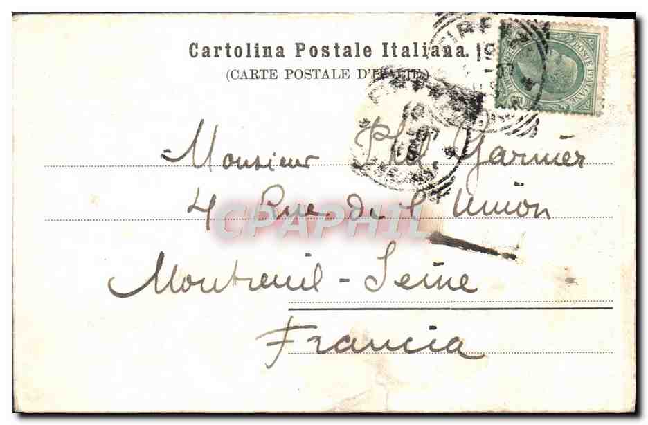 CPA Ravenna S Apollinare Nuova L'interno  — Rückseite
