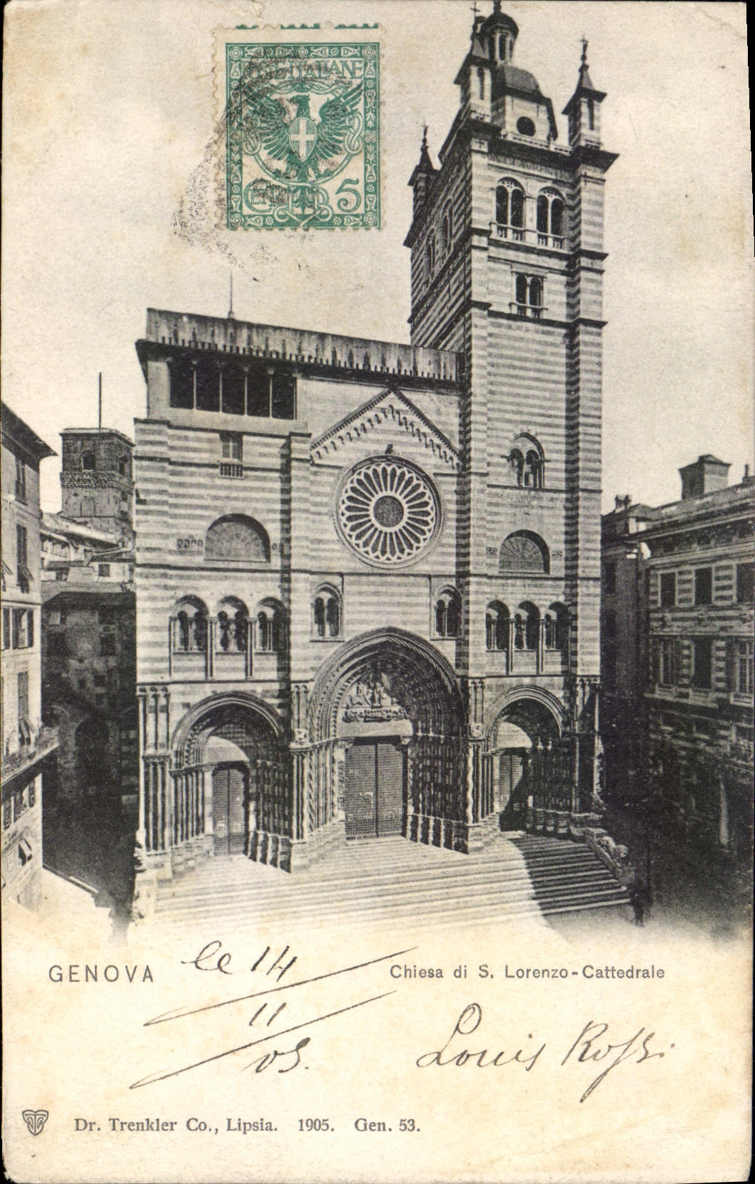 CPA Genova Chiesa di S lorenzo Cattedrale