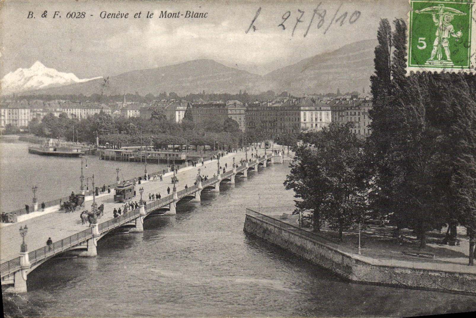 CPA Geneve et le Mont Blanc