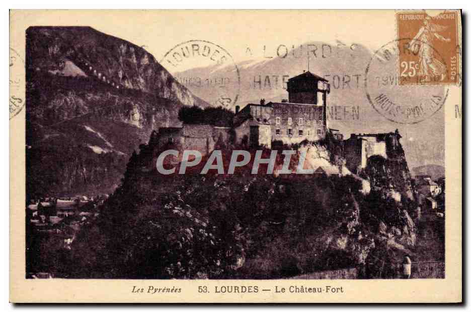 CPA Lourdes Le Chateau Fort
