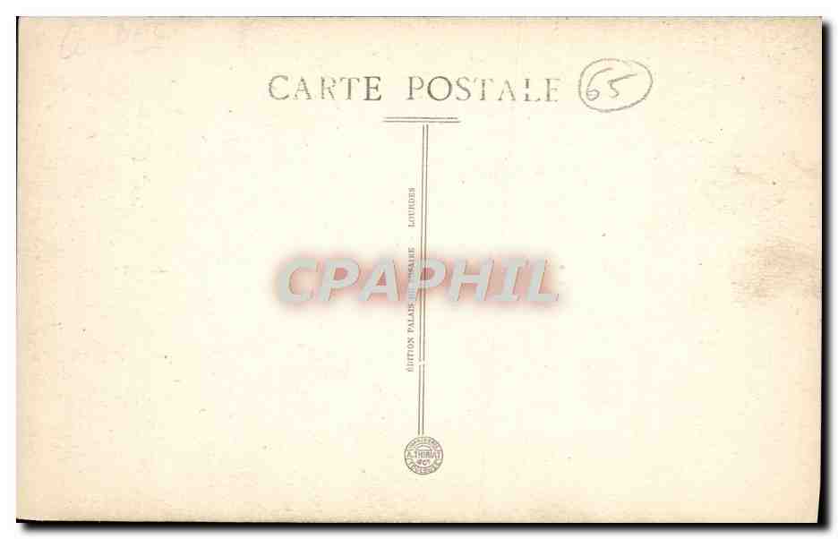 CPA Lourdes Maison paternelle de Bernadette Soubirous  — Verso
