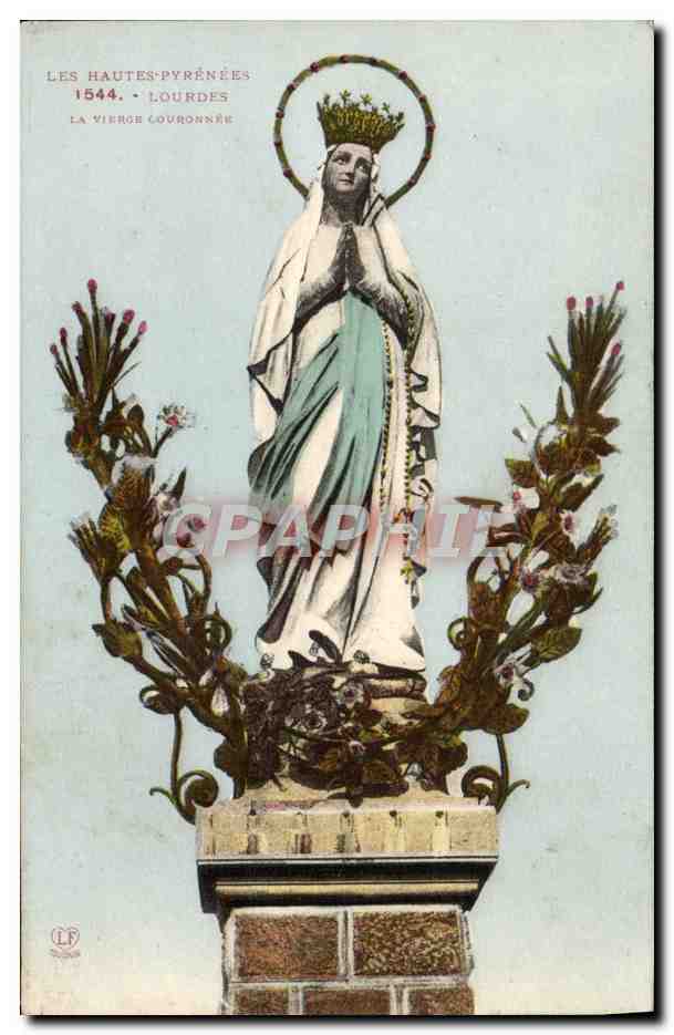 CPA Lourdes La Vierge Couronnee