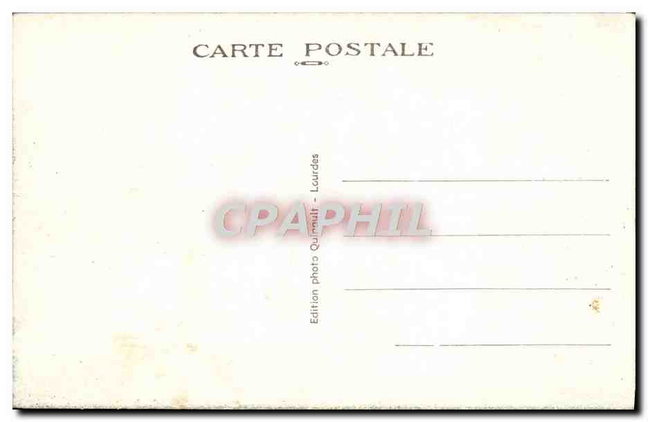 CPA Lourdes La Basilique et le Calvaire Breton — Verso
