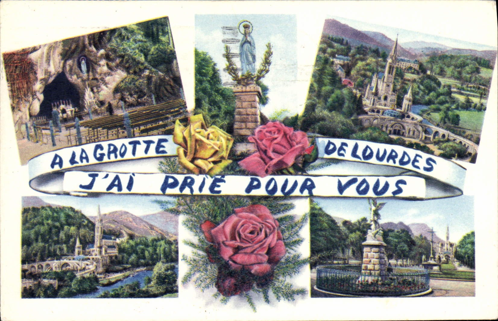 CPA Lourdes A la grotte