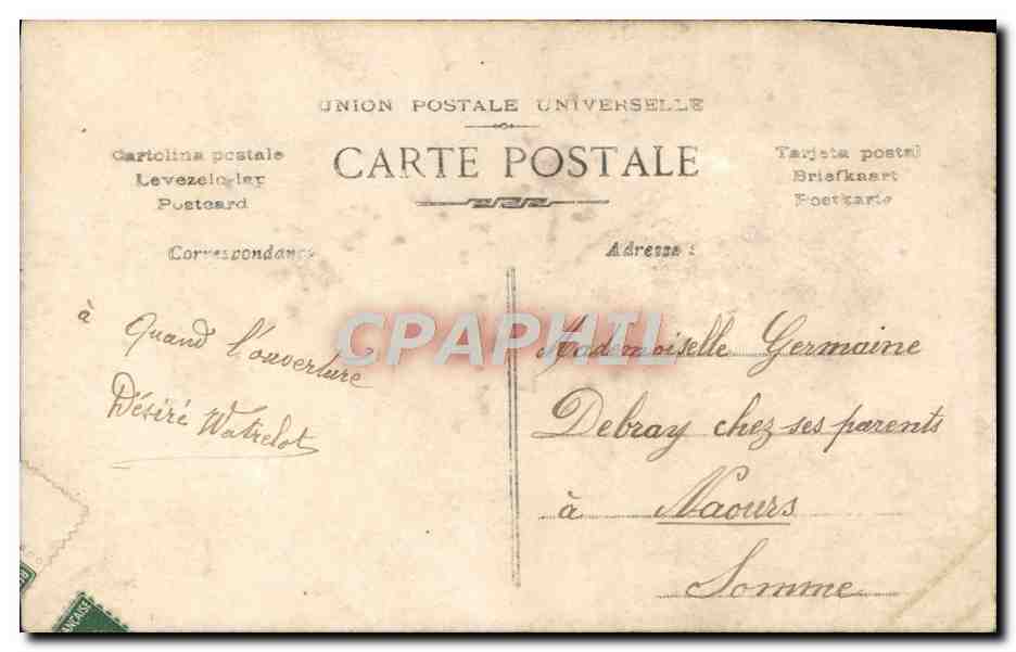 CPA Fantaisie Femme  — Verso