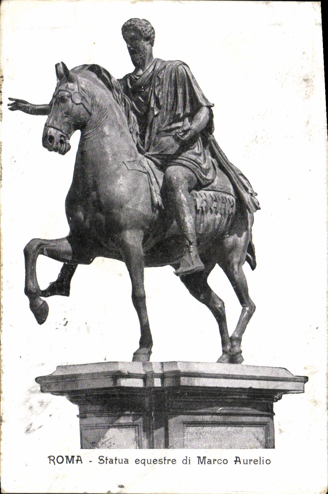 CPA Roma Statua Equestre di Marco Aurelio