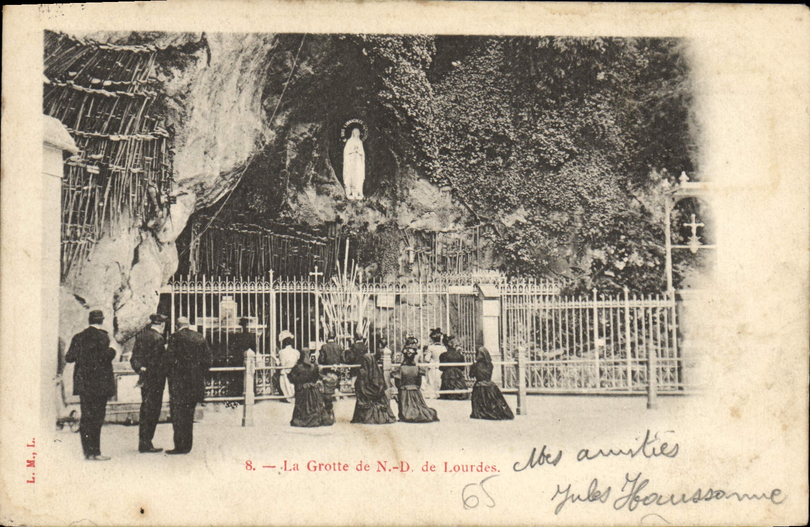 CPA Lourdes La Grotte de Notre Dame