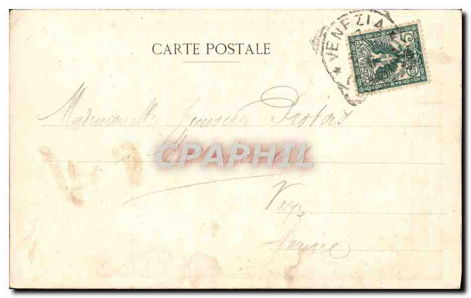 CPA Venezia Basilica S Marco  — Rückseite